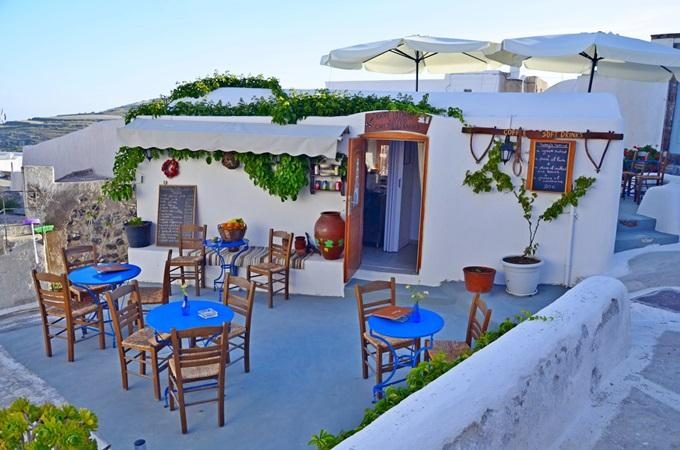 Cafe Restaurant Snack Bar | Emporio Santorini Cyclades | The Old Barber Shop