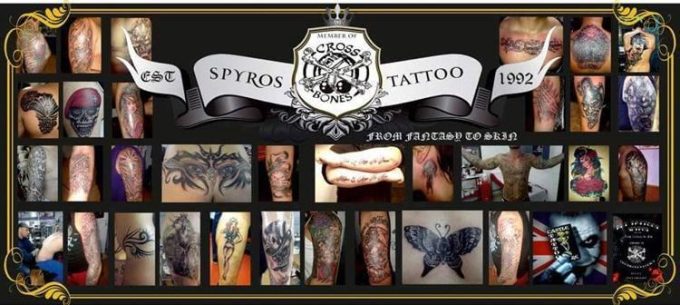 Tattoo | Laganas Zakynthos | Art Tattoo Inc Spyros Crossbones Family