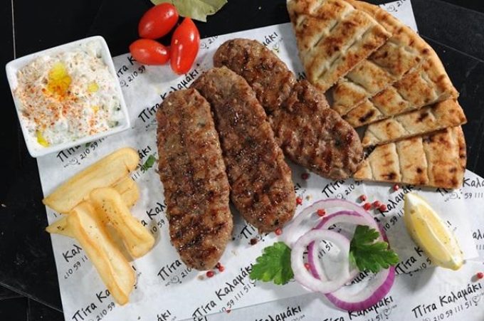 Grill House Souvlaki Shop | Peristeri Bournazi Attica | Pita Kalamaki - greekcatalog.net