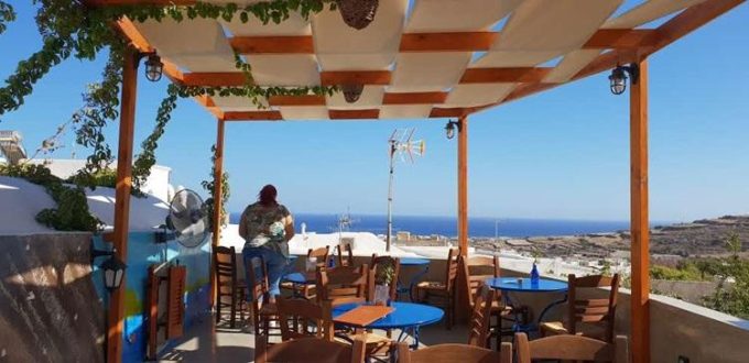 Cafe Restaurant Snack Bar | Emporio Santorini Cyclades | The Old Barber Shop - greekcatalog.net