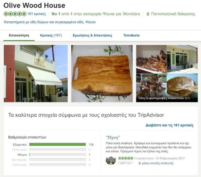 ΒΙΟΤΕΧΝΙΑ ΞΥΛΟΥ | OLIVE WOOD HOUSE | ΜΥΤΙΛΗΝΗ - GREEKCATALOG.NET